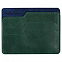 Чехол для карточек Roma, зелено-синий с логотипом  заказать по выгодной цене в кибермаркете AvroraStore