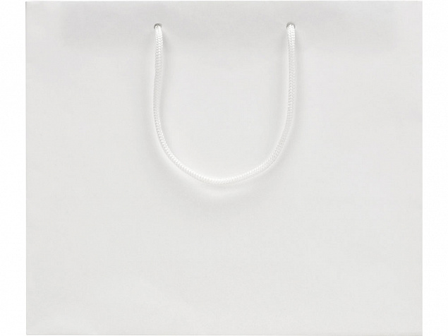 Пакет подарочный Imilit W, белый с логотипом  заказать по выгодной цене в кибермаркете AvroraStore