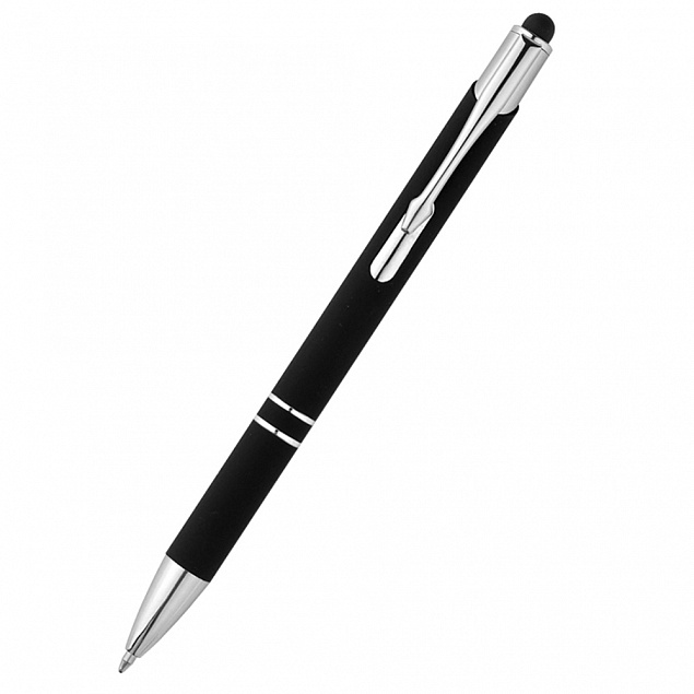 Ручка металлическая Ingrid - Черный AA с логотипом  заказать по выгодной цене в кибермаркете AvroraStore