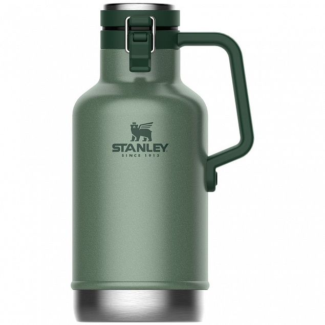 Термос для пива Stanley Classic 1900, темно-зеленый с логотипом  заказать по выгодной цене в кибермаркете AvroraStore