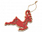 Подвеска деревянная Рождественский олень с логотипом  заказать по выгодной цене в кибермаркете AvroraStore