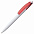 Ручка шариковая Bento, белая с красным с логотипом  заказать по выгодной цене в кибермаркете AvroraStore
