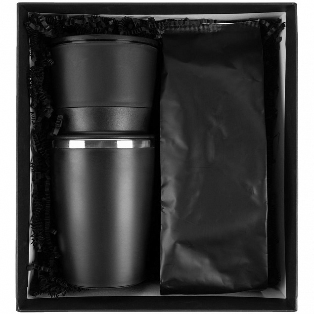 Набор Filter Coffee, черный с логотипом  заказать по выгодной цене в кибермаркете AvroraStore