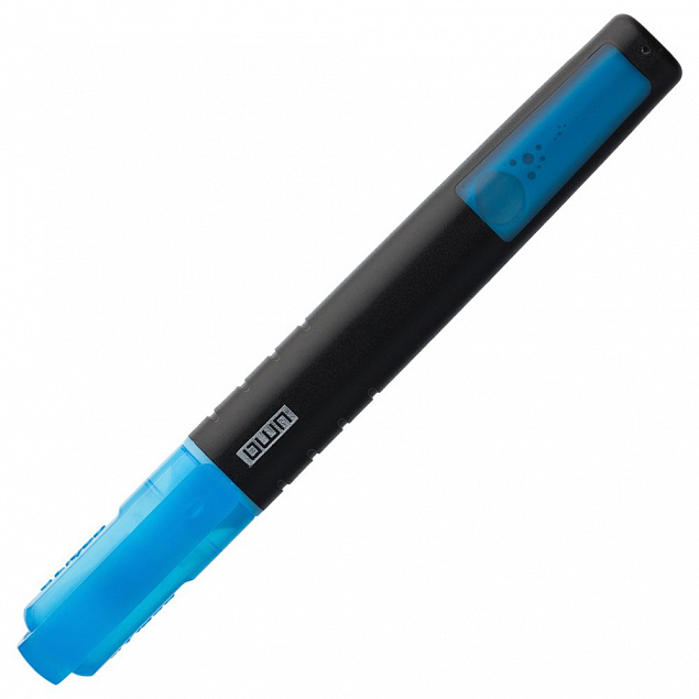Маркер текстовый Liqeo Pen, голубой с логотипом  заказать по выгодной цене в кибермаркете AvroraStore