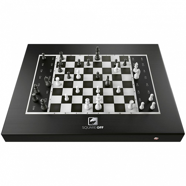 Умные шахматы Square Off Black Edition с логотипом  заказать по выгодной цене в кибермаркете AvroraStore