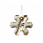 Ёлочная игрушка Снежинка (белый с золотым ) с логотипом  заказать по выгодной цене в кибермаркете AvroraStore