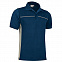 Спортивная рубашка поло THUNDER (синяя) с логотипом  заказать по выгодной цене в кибермаркете AvroraStore