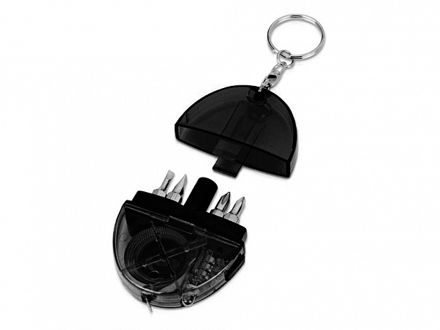 Брелок-рулетка «Кристалл», 1м с логотипом  заказать по выгодной цене в кибермаркете AvroraStore