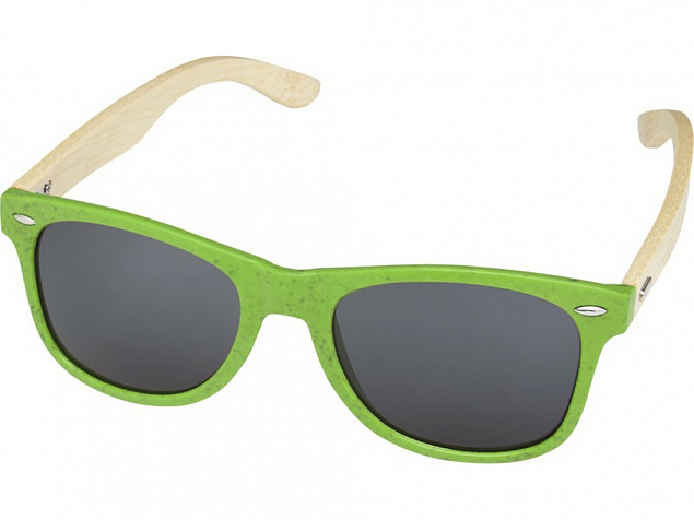 Солнцезащитные очки «Sun Ray» с бамбуковой оправой с логотипом  заказать по выгодной цене в кибермаркете AvroraStore