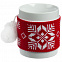 Кружка с манжетой «Снежинки», красная с логотипом  заказать по выгодной цене в кибермаркете AvroraStore