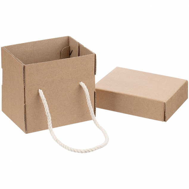 Коробка для кружки Kitbag, с длинными ручками с логотипом  заказать по выгодной цене в кибермаркете AvroraStore