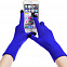 Перчатки сенсорные Urban Flow, ярко-синие с логотипом  заказать по выгодной цене в кибермаркете AvroraStore