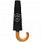 Складной зонт «СКА», черный с логотипом  заказать по выгодной цене в кибермаркете AvroraStore