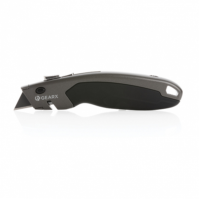 Сверхпрочный строительный нож Gear X с логотипом  заказать по выгодной цене в кибермаркете AvroraStore