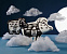 Игрушка «Свинка, витающая в облаках», черная с логотипом  заказать по выгодной цене в кибермаркете AvroraStore