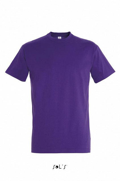 Фуфайка (футболка) IMPERIAL мужская,Темно-фиолетовый L с логотипом  заказать по выгодной цене в кибермаркете AvroraStore
