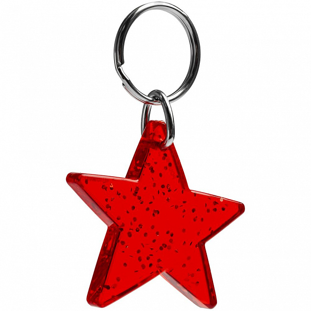Брелок Star, красный с логотипом  заказать по выгодной цене в кибермаркете AvroraStore