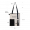 Шоппер Superbag Color (бежевый с чёрным) с логотипом  заказать по выгодной цене в кибермаркете AvroraStore