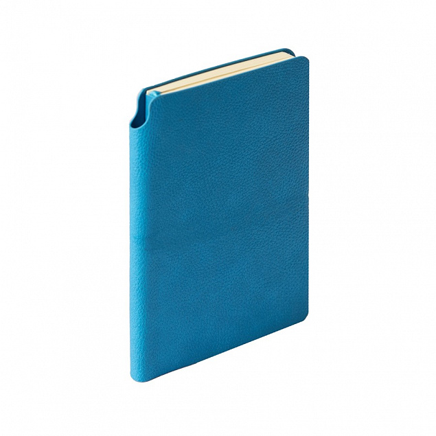Ежедневник недатированный SALLY, A6, голубой, кремовый блок с логотипом  заказать по выгодной цене в кибермаркете AvroraStore