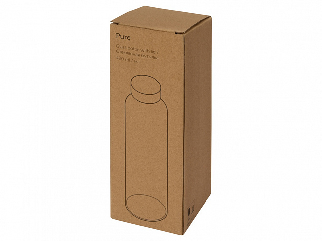 Бутылка для воды «Pure» c чехлом с логотипом  заказать по выгодной цене в кибермаркете AvroraStore