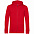Толстовка на молнии с капюшоном унисекс BNC Organic, красная с логотипом  заказать по выгодной цене в кибермаркете AvroraStore