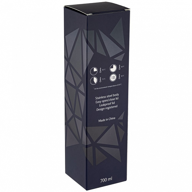 Термос Gems Black Sapphire, черный сапфир с логотипом  заказать по выгодной цене в кибермаркете AvroraStore