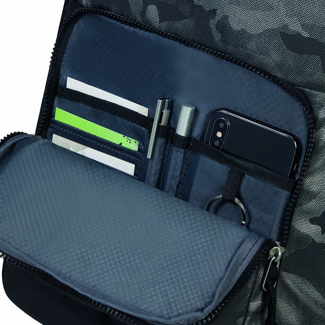 Рюкзак для ноутбука Midtown M, цвет серый камуфляж с логотипом  заказать по выгодной цене в кибермаркете AvroraStore