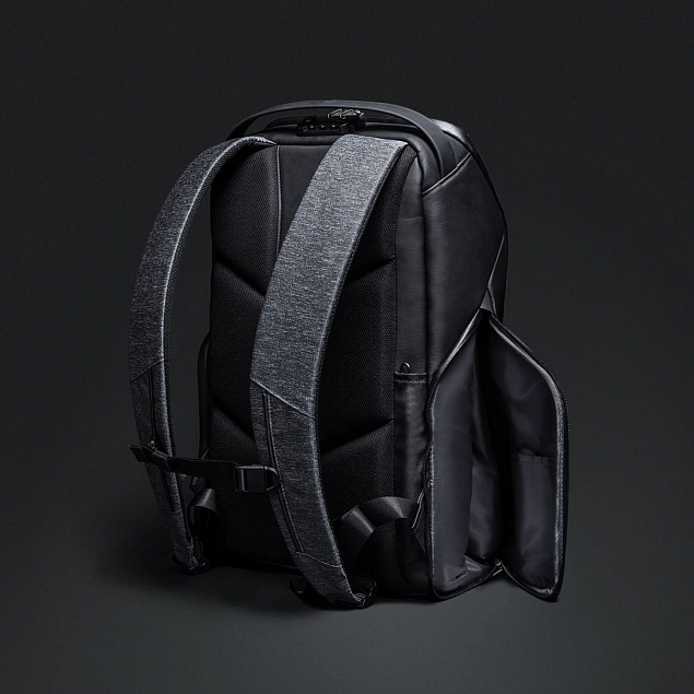 Рюкзак FlexPack Pro, темно-серый с логотипом  заказать по выгодной цене в кибермаркете AvroraStore