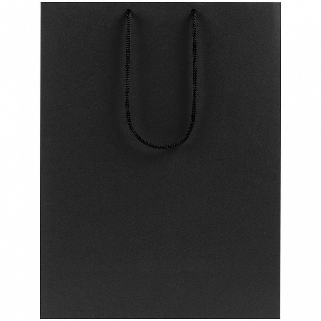 Пакет бумажный Porta XL, черный с логотипом  заказать по выгодной цене в кибермаркете AvroraStore