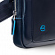 Сумка-планшет мужская Piquadro Blue Square, синяя с логотипом  заказать по выгодной цене в кибермаркете AvroraStore