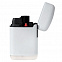 Зажигалка Zenga, турбо, многоразовая, белая с логотипом  заказать по выгодной цене в кибермаркете AvroraStore