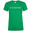 Футболка женская «Классная», ярко-зеленая с логотипом  заказать по выгодной цене в кибермаркете AvroraStore