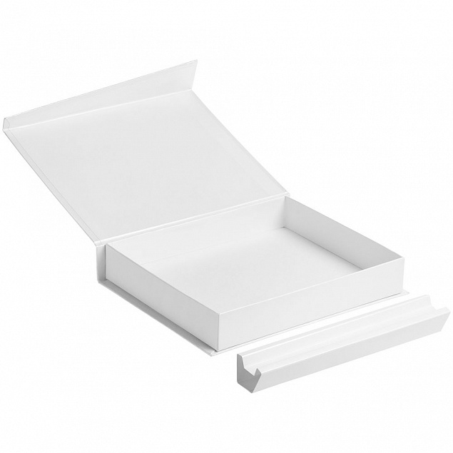 Коробка Duo под ежедневник и ручку, белая с логотипом  заказать по выгодной цене в кибермаркете AvroraStore