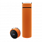 Термос Reactor софт-тач с датчиком температуры (оранжевый) с логотипом  заказать по выгодной цене в кибермаркете AvroraStore