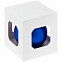 Елочный шар Finery Matt, 8 см, матовый синий с логотипом  заказать по выгодной цене в кибермаркете AvroraStore