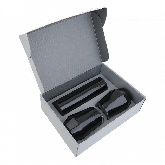 Набор Hot Box E2 grey (черный) с логотипом  заказать по выгодной цене в кибермаркете AvroraStore