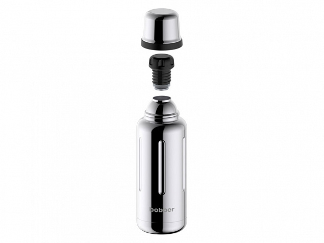 Термос для напитков, вакуумный, бытовой, тм bobber. Объем 1 литр. Артикул Flask-1000 Glossy с логотипом  заказать по выгодной цене в кибермаркете AvroraStore