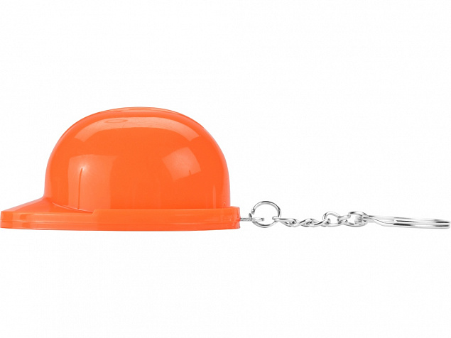 Брелок-открывалка Каска, оранжевый с логотипом  заказать по выгодной цене в кибермаркете AvroraStore