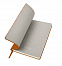 Бизнес-блокнот "Biggy", B5 формат, оранжевый, серый форзац, мягкая обложка, в клетку с логотипом  заказать по выгодной цене в кибермаркете AvroraStore