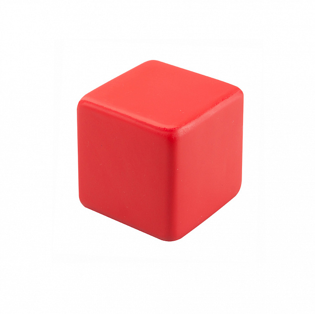 Антистресс Сube - Красный PP с логотипом  заказать по выгодной цене в кибермаркете AvroraStore