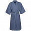 Халат вафельный мужской Boho Kimono, синий с логотипом  заказать по выгодной цене в кибермаркете AvroraStore
