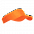 Козырек Козырёк 25U Оранжевый с логотипом  заказать по выгодной цене в кибермаркете AvroraStore
