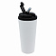 Термостакан Basic с трубочкой, цвет белый с логотипом  заказать по выгодной цене в кибермаркете AvroraStore
