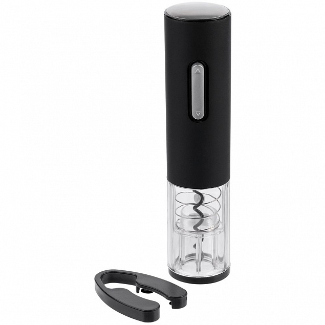 Электрический штопор с ножом для фольги Wine Diesel, черный с логотипом  заказать по выгодной цене в кибермаркете AvroraStore