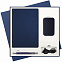 Подарочный набор Portobello/Moon River синий (Ежедневник недат А5, Ручка, Power Bank) с логотипом  заказать по выгодной цене в кибермаркете AvroraStore
