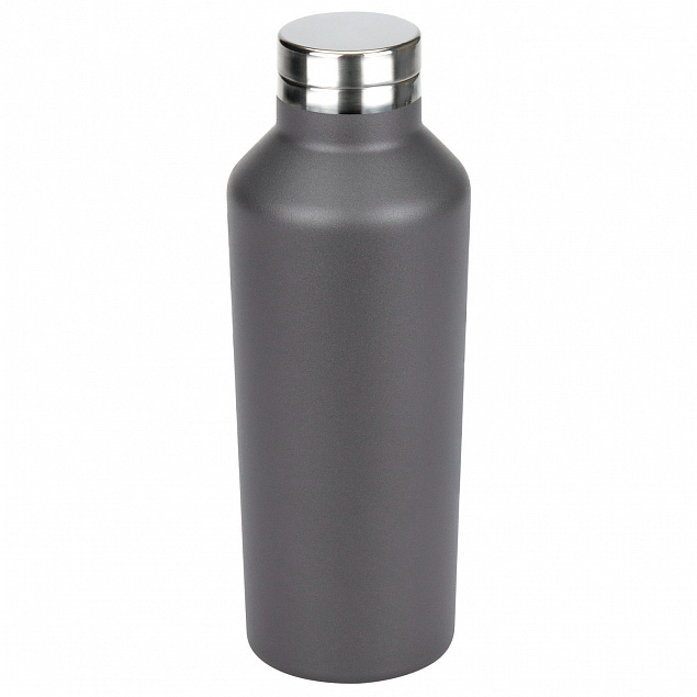 Термобутылка вакуумная герметичная, Asti, 500 ml, серая с логотипом  заказать по выгодной цене в кибермаркете AvroraStore