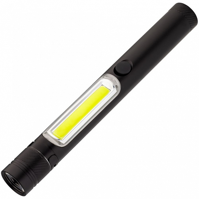 Фонарик-факел LightStream, большой, черный с логотипом  заказать по выгодной цене в кибермаркете AvroraStore