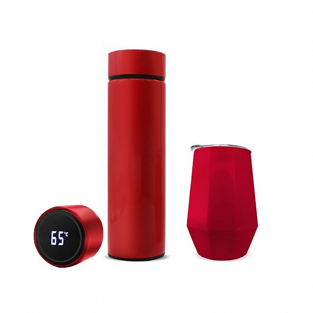 Набор Hot Box E grey (красный) с логотипом  заказать по выгодной цене в кибермаркете AvroraStore