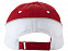 Бейсболка Draw 6-ти панельная, красный/белый с логотипом  заказать по выгодной цене в кибермаркете AvroraStore