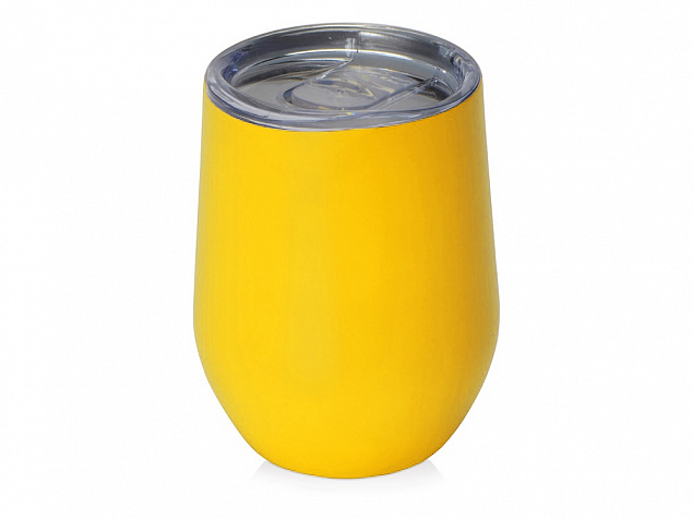 Вакуумная термокружка Sense, желтый с логотипом  заказать по выгодной цене в кибермаркете AvroraStore